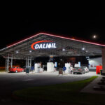Osvetlenie ฤerpacej stanice Dalioil v Dubnici nad Vรกhom