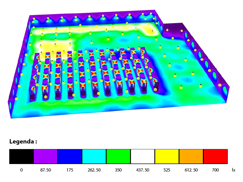 3D štúdia rozptylu svetelného toku 3D štúdia rozptylu svetelného toku