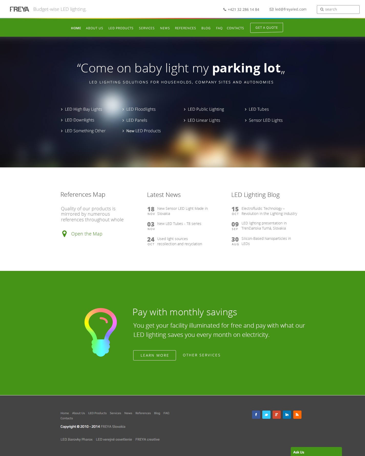 An example of freyaled.com design in 2015 An example of freyaled.com design in 2015