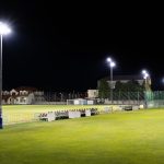 Osvetlenie futbalovรฉho ihriska v Bratislave